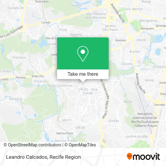 Leandro Calcados map