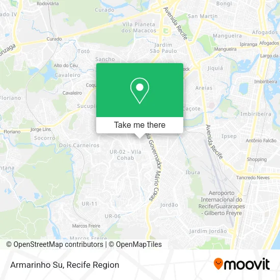 Armarinho Su map