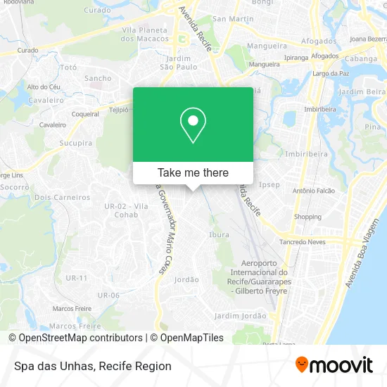 Spa das Unhas map