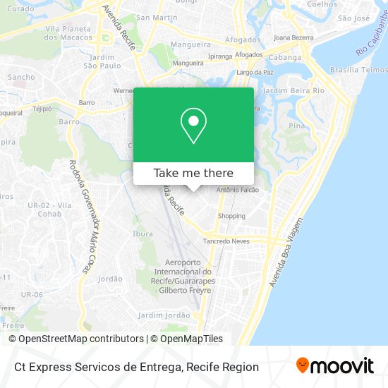 Ct Express Servicos de Entrega map