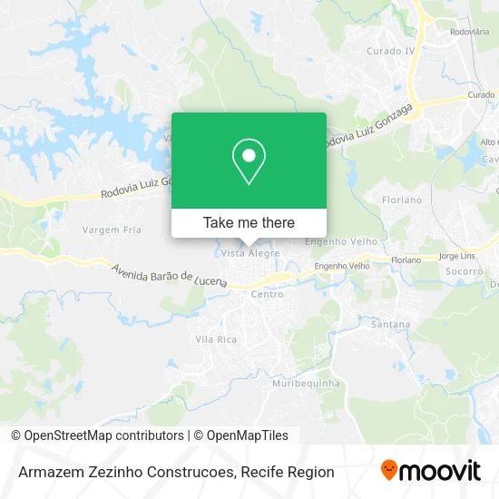 Armazem Zezinho Construcoes map