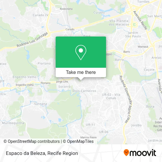 Espaco da Beleza map