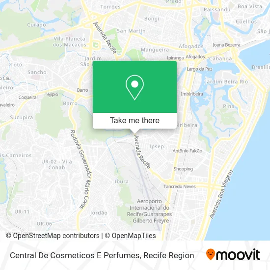 Central De Cosmeticos E Perfumes map