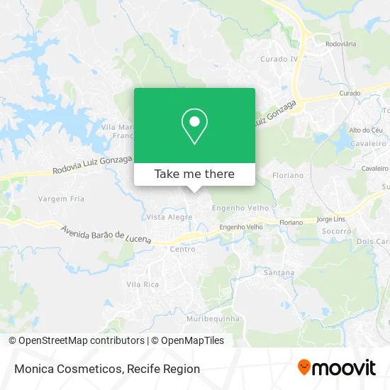 Monica Cosmeticos map