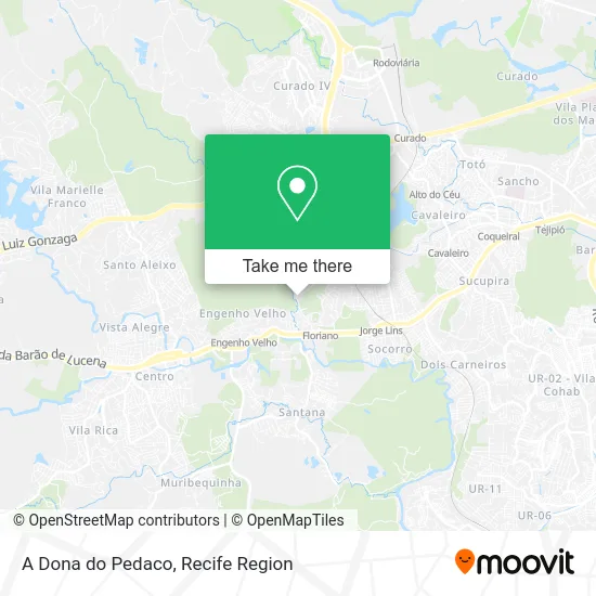 A Dona do Pedaco map