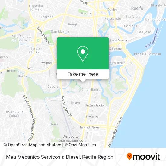 Meu Mecanico Servicos a Diesel map