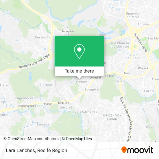 Lara Lanches map