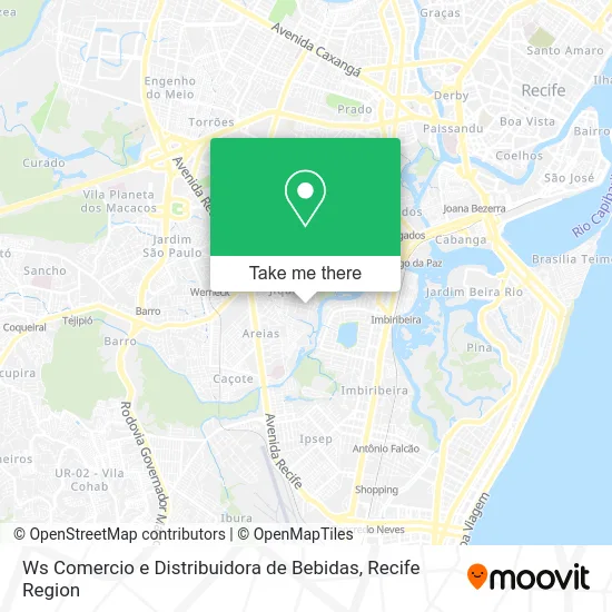 Ws Comercio e Distribuidora de Bebidas map