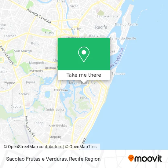 Sacolao Frutas e Verduras map