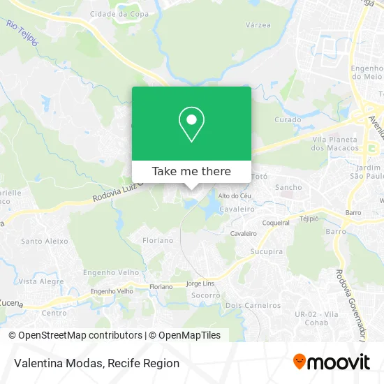 Valentina Modas map
