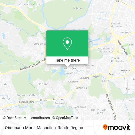 Obstinado Moda Masculina map