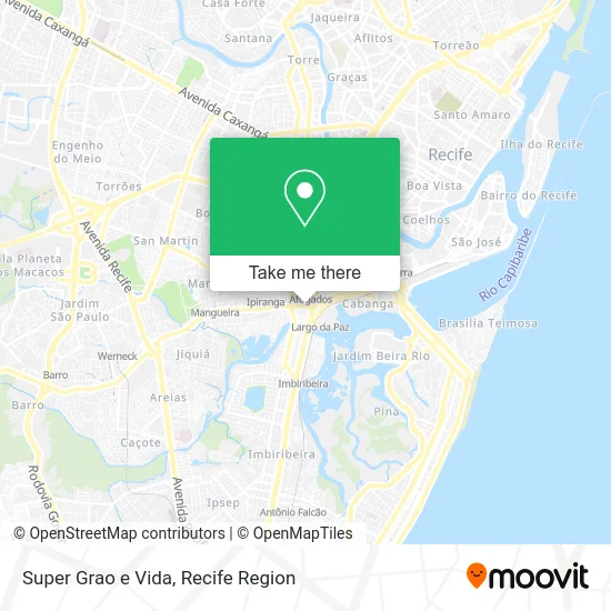 Super Grao e Vida map