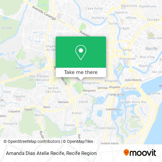 Amanda Dias Atelie Recife map