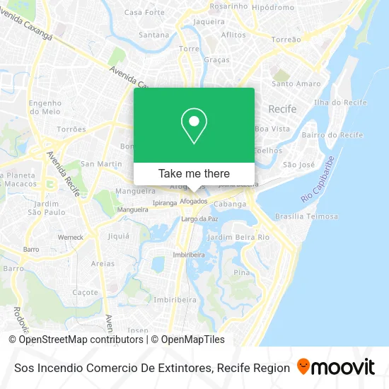 Sos Incendio Comercio De Extintores map