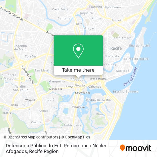 Defensoria Pública do Est. Pernambuco Núcleo Afogados map