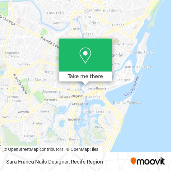 Sara Franca Nails Designer map