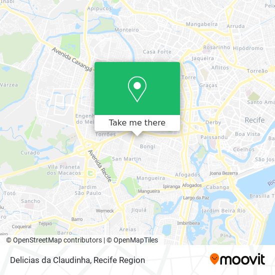 Delicias da Claudinha map