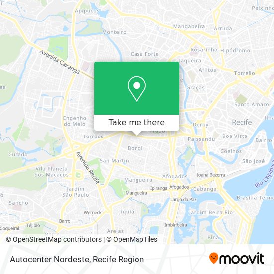 Autocenter Nordeste map