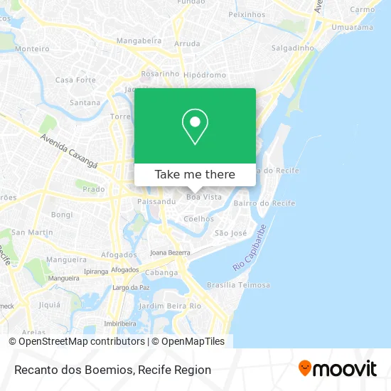 Recanto dos Boemios map