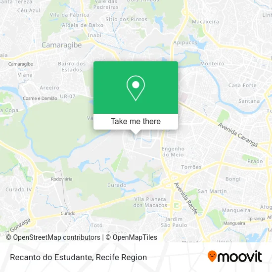 Recanto do Estudante map