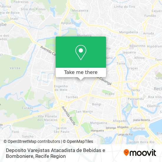 Deposito Varejistas Atacadista de Bebidas e Bomboniere map