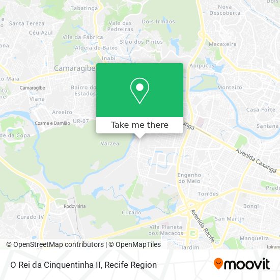 O Rei da Cinquentinha II map