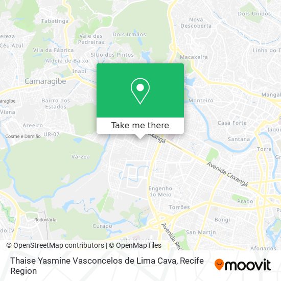 Thaise Yasmine Vasconcelos de Lima Cava map