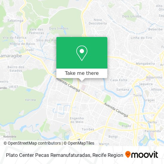 Plato Center Pecas Remanufaturadas map
