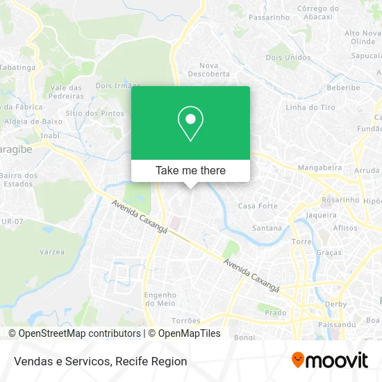 Vendas e Servicos map