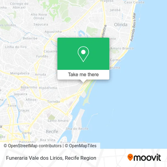 Funeraria Vale dos Lirios map