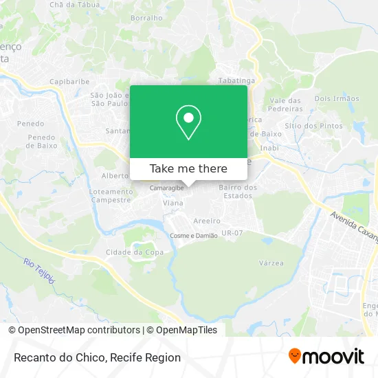 Recanto do Chico map