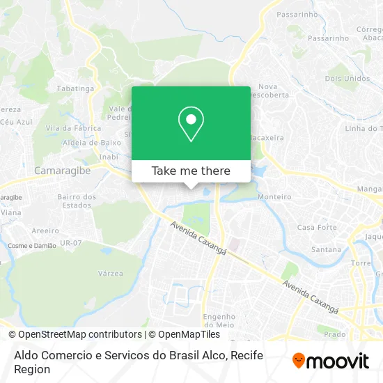 Aldo Comercio e Servicos do Brasil Alco map