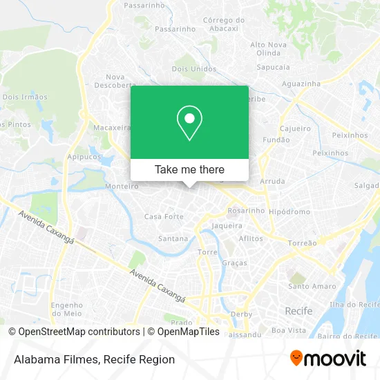 Alabama Filmes map