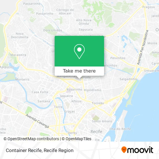 Container Recife map