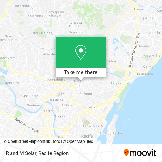 R and M Solar map