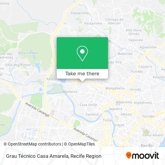 Grau Técnico Casa Amarela map