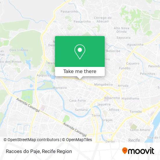Racoes do Paje map