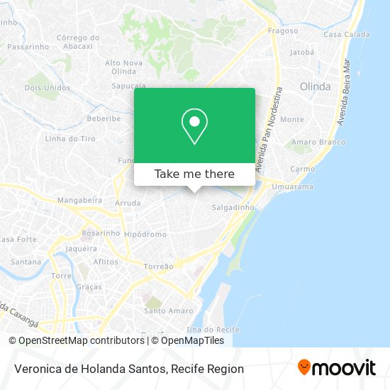 Veronica de Holanda Santos map