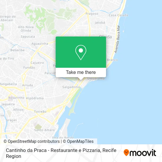 Cantinho da Praca - Restaurante e Pizzaria map