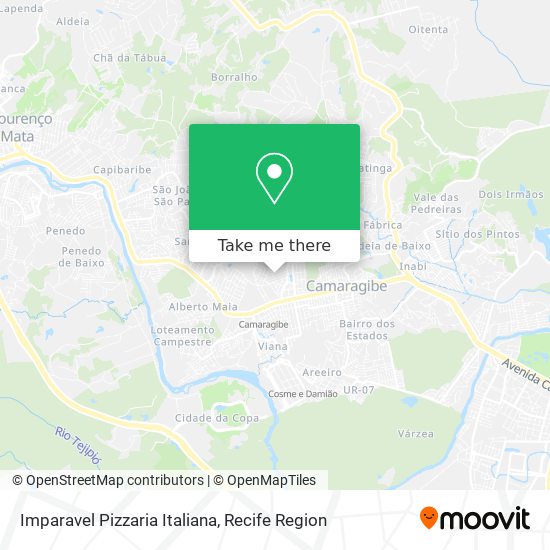 Mapa Imparavel Pizzaria Italiana