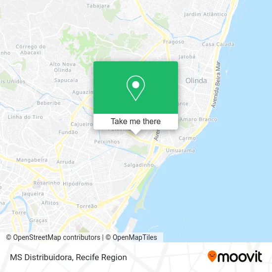 MS Distribuidora map