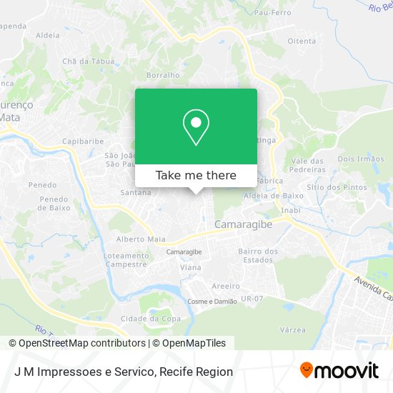 J M Impressoes e Servico map