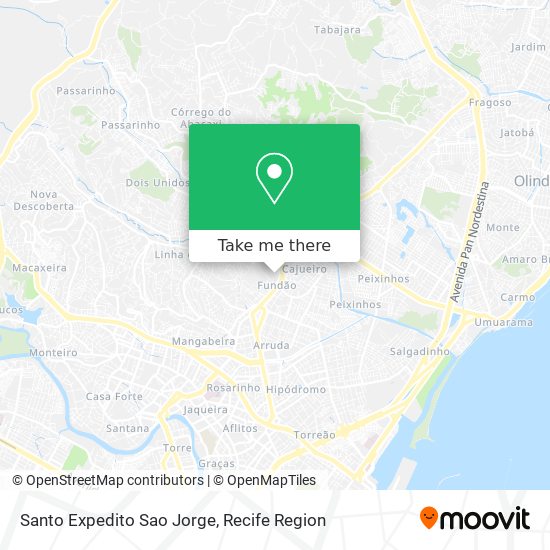 Santo Expedito Sao Jorge map