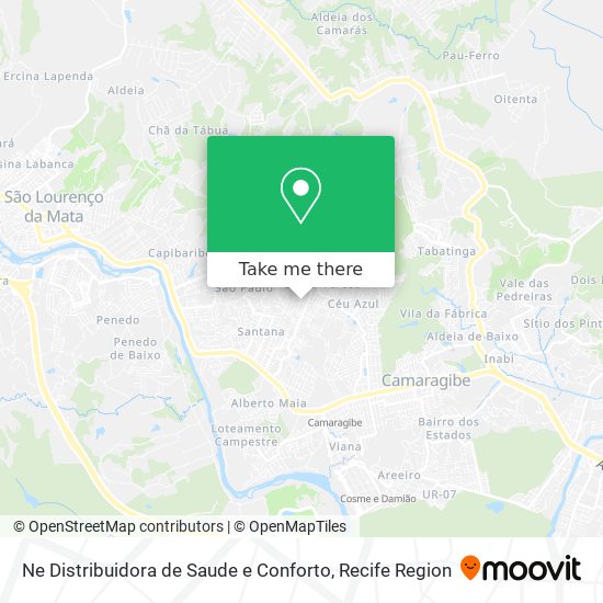 Ne Distribuidora de Saude e Conforto map