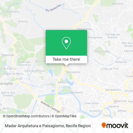Mader Arquitetura e Paisagismo map