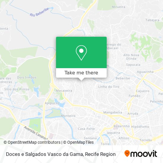 Doces e Salgados Vasco da Gama map
