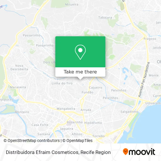 Distribuidora Efraim Cosmeticos map