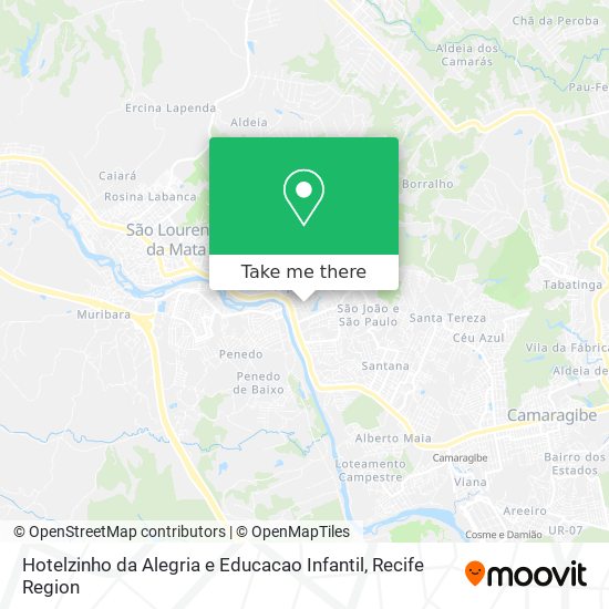 Hotelzinho da Alegria e Educacao Infantil map