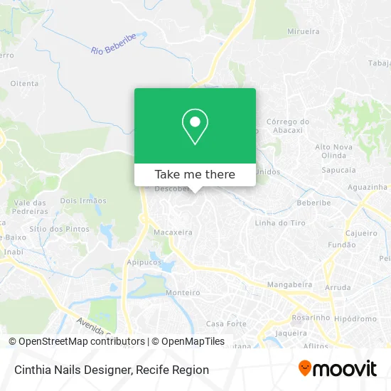 Cinthia Nails Designer map