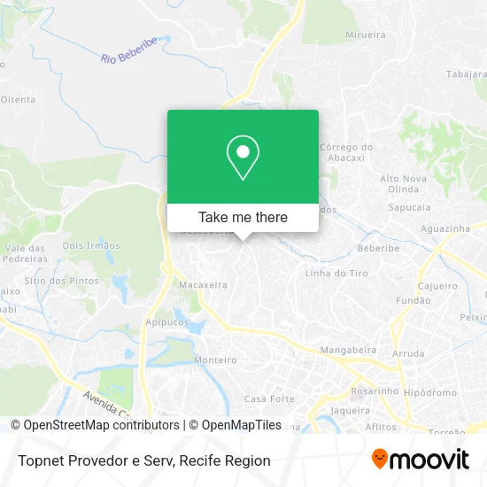 Topnet Provedor e Serv map